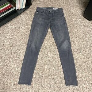 Ag Farrah high rise with ankle slit